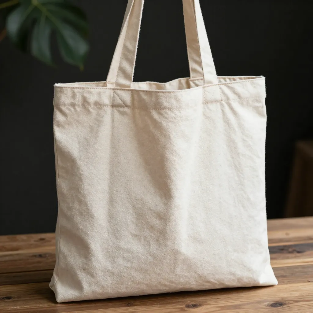 Handmade canvas tote bag